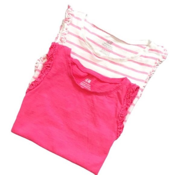 Set of 2 H&M Girls’ 6-8Y Sleeveless Tank Tops - Picture 4 of 4